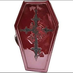 Crimson Cross Coffin Purse/Handbag🦇🦇🦇